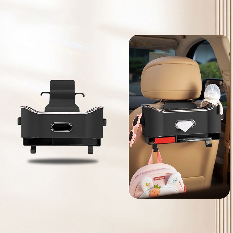 Boîte de rangement multifonctionnelle pour dossier de siège de voiture