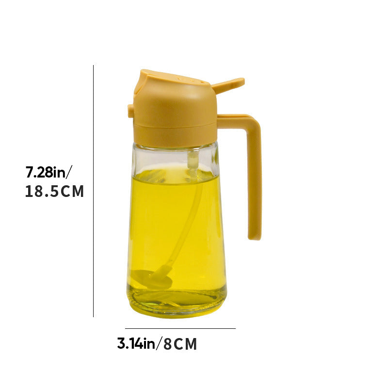 Gluschwein - 2 in 1 Glas-Ölzerstäuber & Spender Gelb