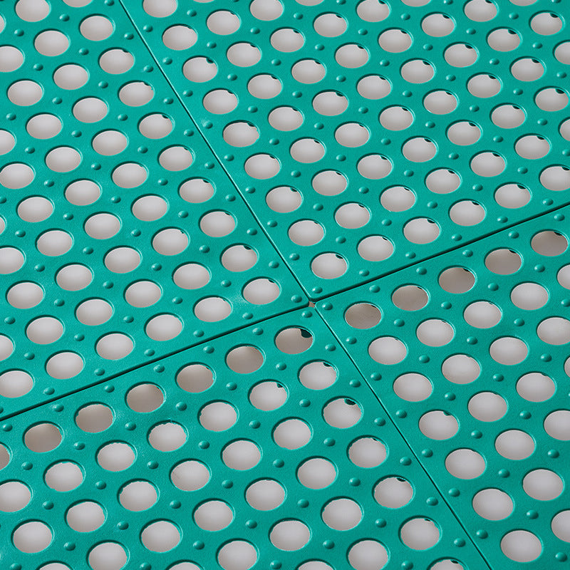 Gluschwein - Bathroom PVC spliceable non-slip mat(4 Stück) 4 pcs dark green