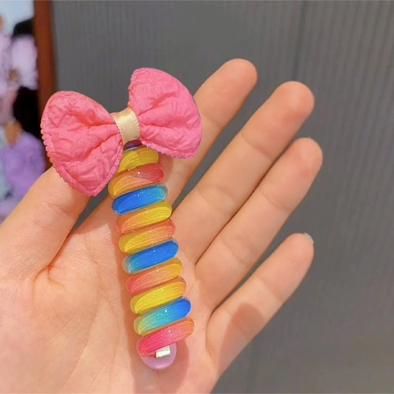 Gluschwein - Bunte Telefondraht-Haarbänder für Kinder ROSENBOGEN