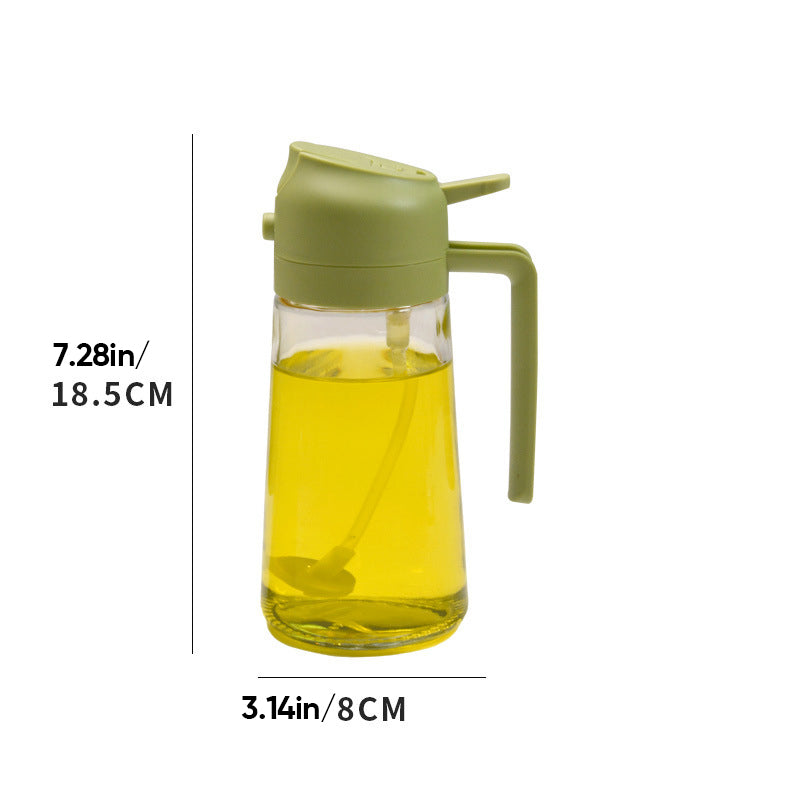 Gluschwein - 2 in 1 Glas-Ölzerstäuber & Spender Grün