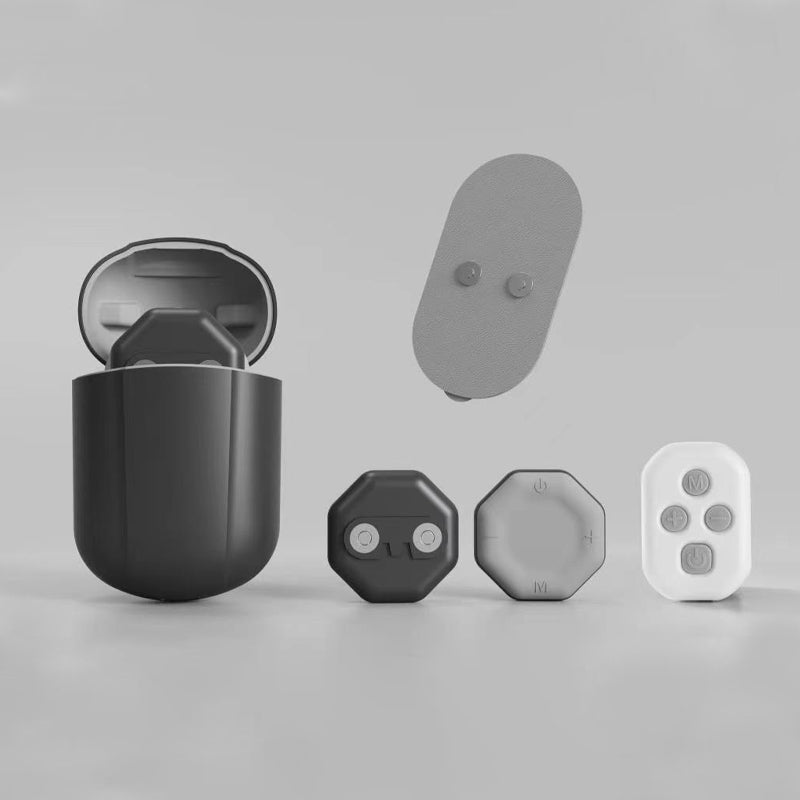 Gluschwein - Portable pocket massager Black Charging box + remote control