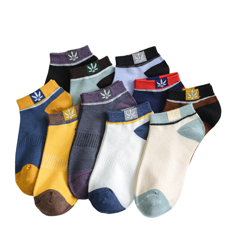 Gluschwein - Herren Frühjahr Sommer Sport dünne Socken 10 Paare 10 Paar