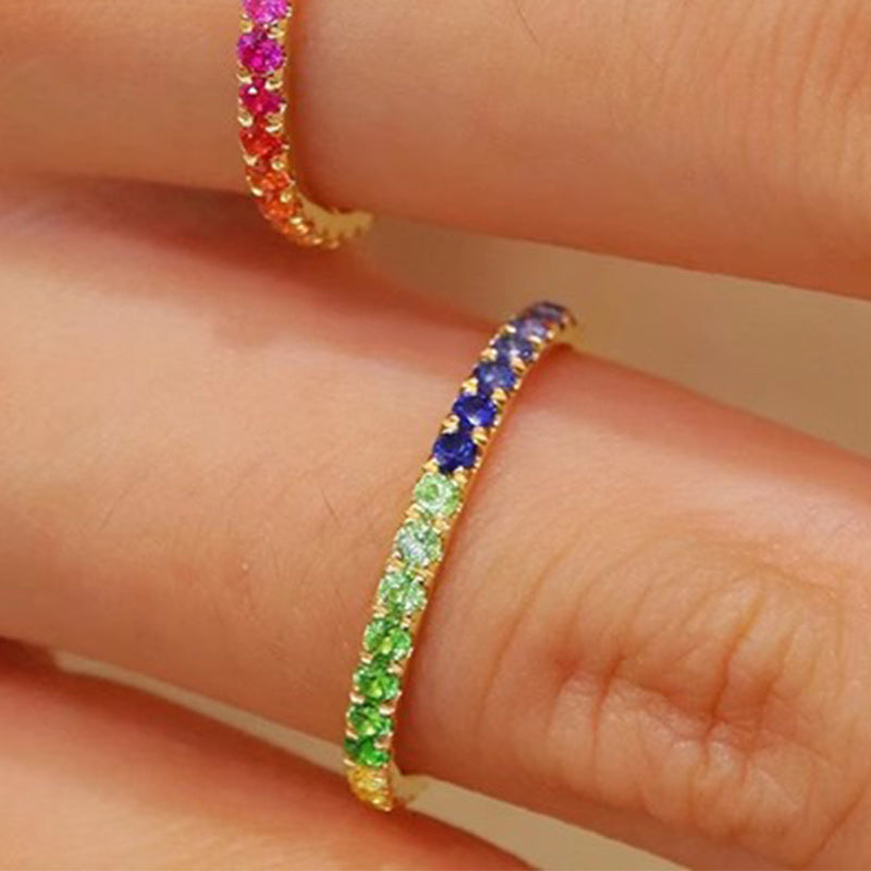 Gluschwein - 💕Farbiger Reihenring💍(3 Stück)