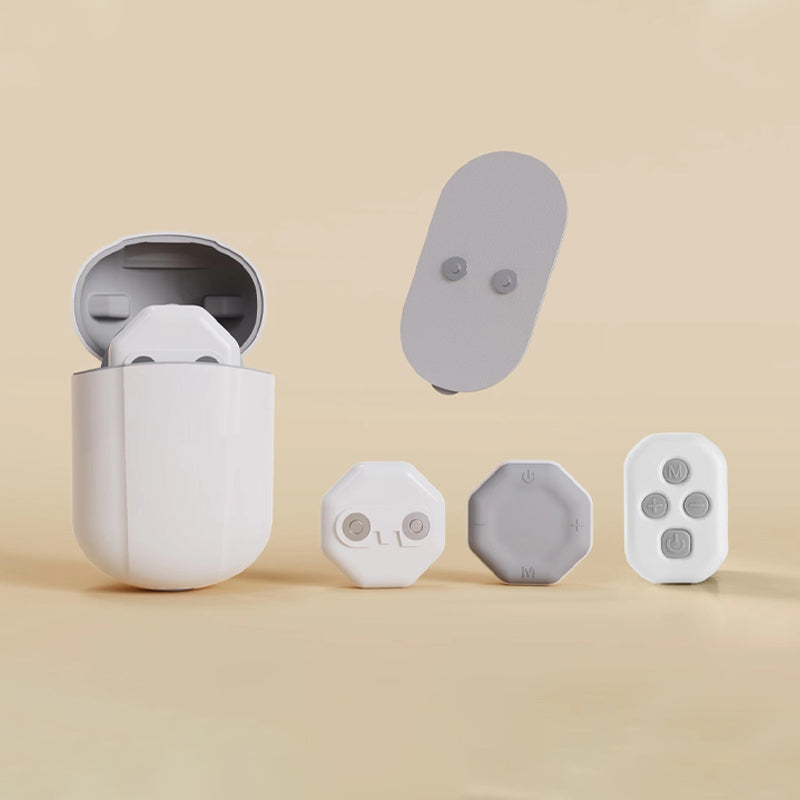 Gluschwein - Portable pocket massager White Charging box + remote control