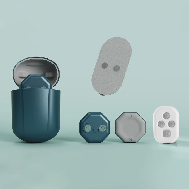 Gluschwein - Portable pocket massager Blue Charging box + remote control