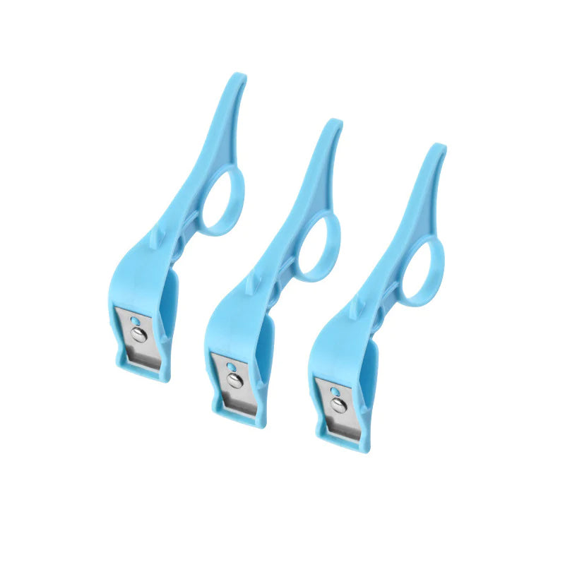 Gluschwein - Kreatives Obstschälmesser blau x 3