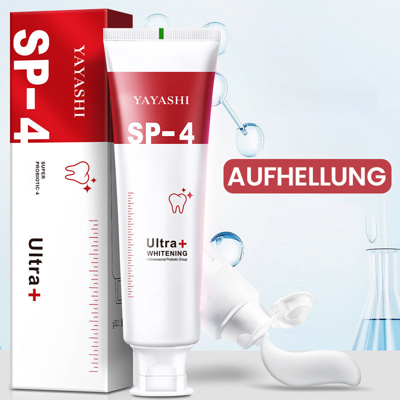 Gluschwein - Aufhellende und Flecken entfernende probiotische Zahnpasta AUFHELLUNG