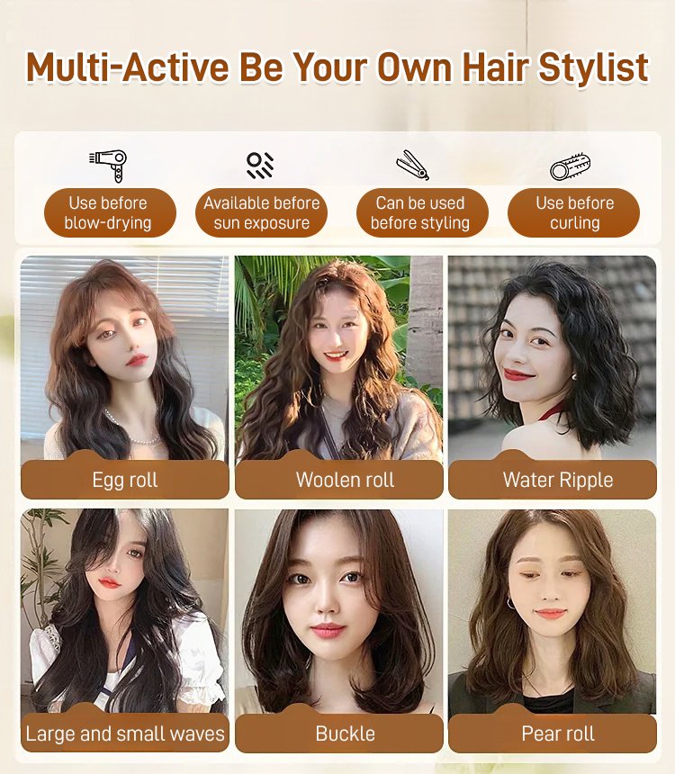 💆♀️💧 Marokkanische Styling-Creme für Volumen & Elastizität 👩🦰✨ definierte Locken & seidig-glattes Haar, repariert trockenes & geschädigtes Haar