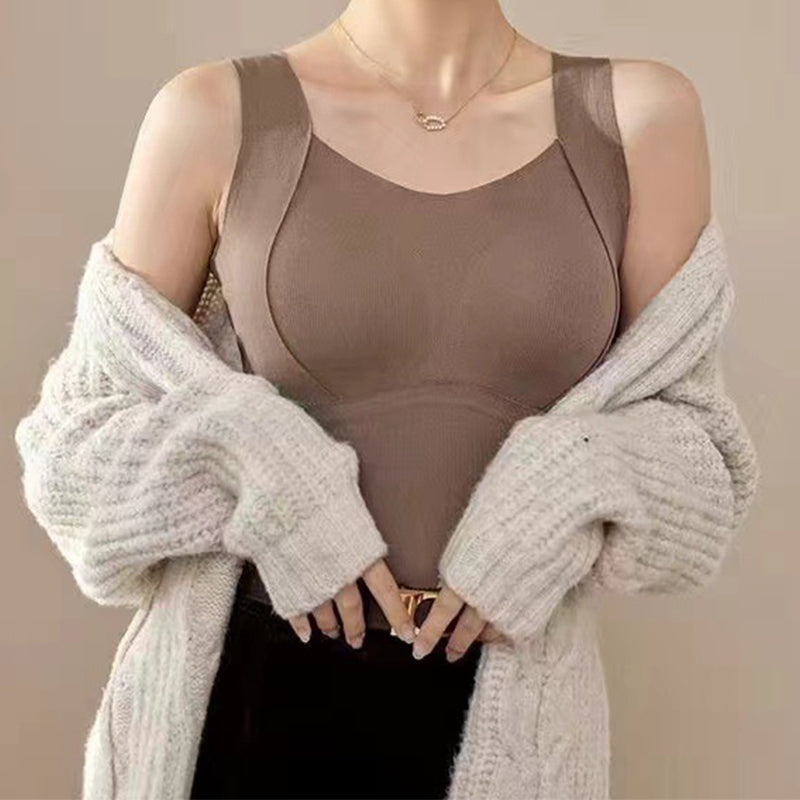1+1 Gratuit | Débardeur | Chaud, confortable et sans coutures avec soutien-gorge intégré