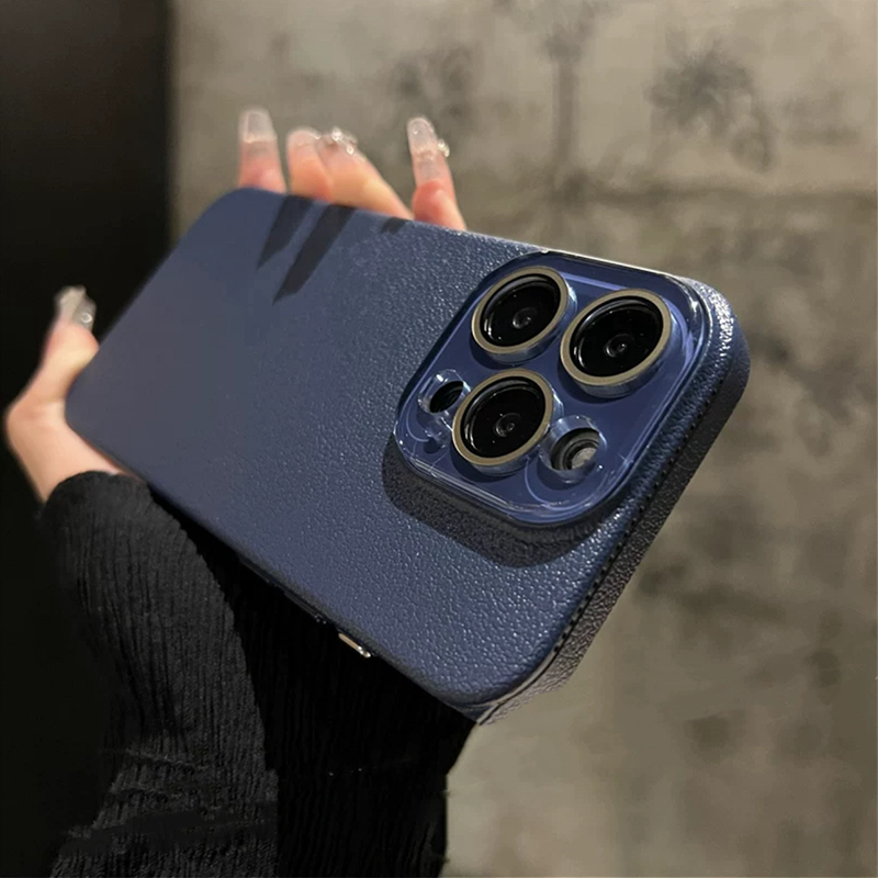 50% de descuento por tiempo limitado | Funda minimalista con textura de cuero para iPhone 12-16
