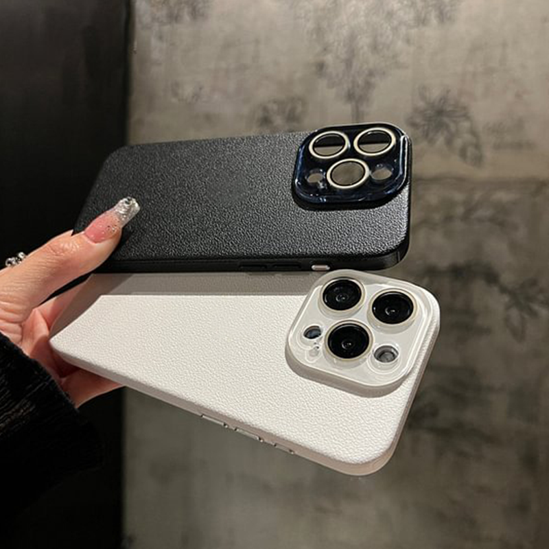 50% de descuento por tiempo limitado | Funda minimalista con textura de cuero para iPhone 12-16