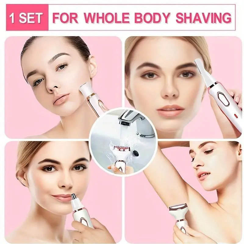 SilkyGlow 4-in-1 Kabelloser Damenrasierer