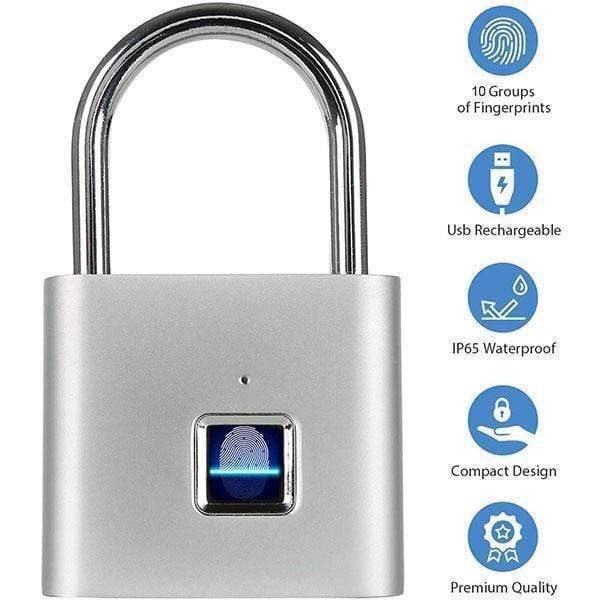 Begrenzte Zeit 50% Rabatt | Tragbares Fingerabdruckschloss, intelligentes Türschloss mit Diebstahlschutz