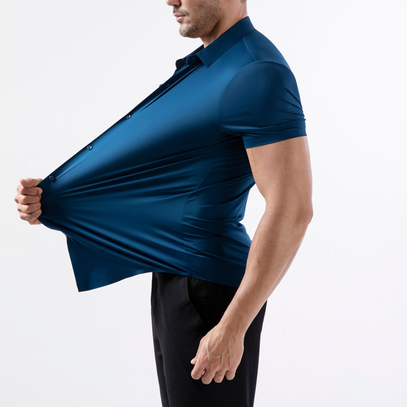 👕 50% RABATT! ⏳ Herren Kurzarmhemd aus 4-Wege-Stretchgewebe – Bewegungsfreiheit, atmungsaktiv & knitterarm – perfekt für Büro, Reisen oder Freizeit 🌿