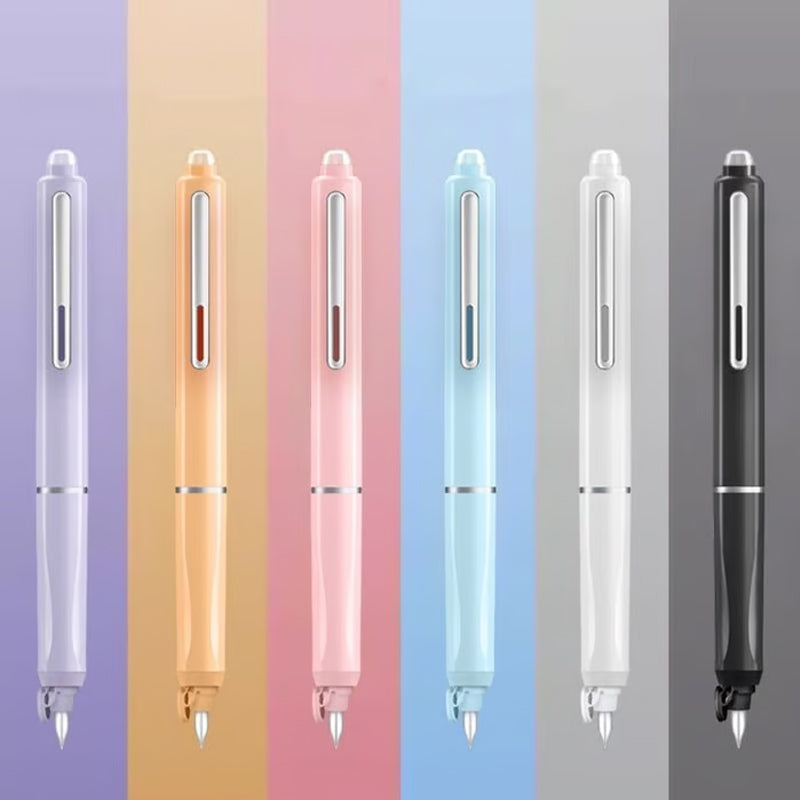 InkFlow - Einziehbarer Füllfederhalter mit sanftem Schreibkomfort | 1+1 GRATIS
