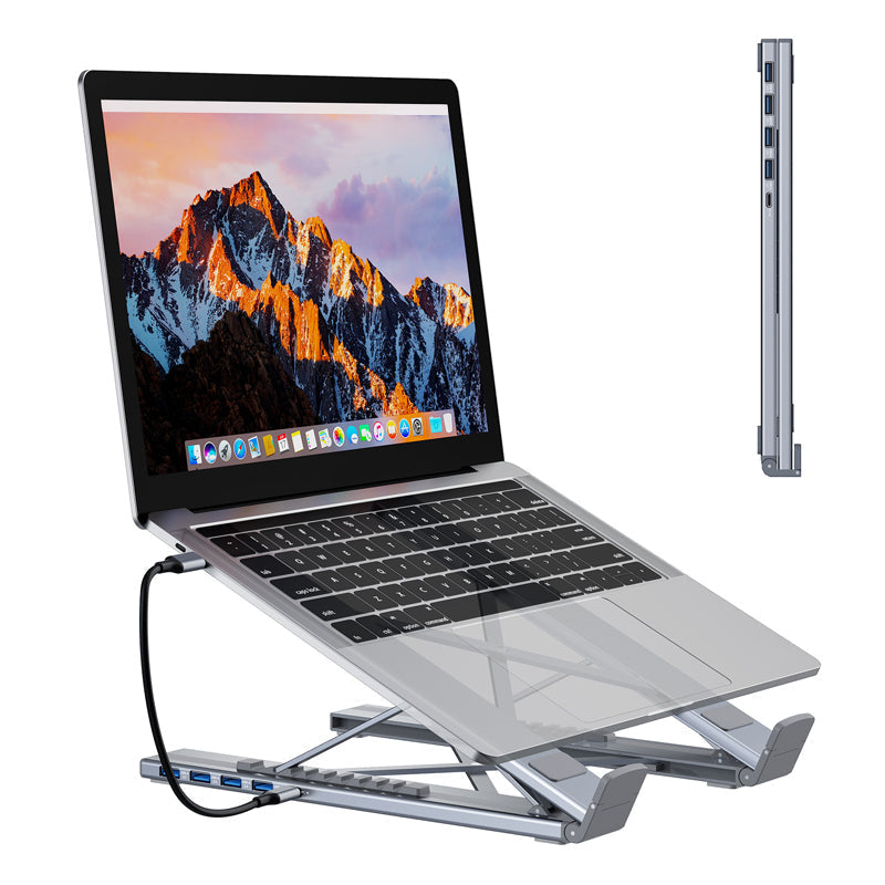 Gluschwein - 💻 45% RABATT! ⚡ 2-in-1 USB-C Dockingstation & Laptopständer – 8 Ports, 4K HDMI & Höhenverstellbar für Mehr Produktivität 🖥️