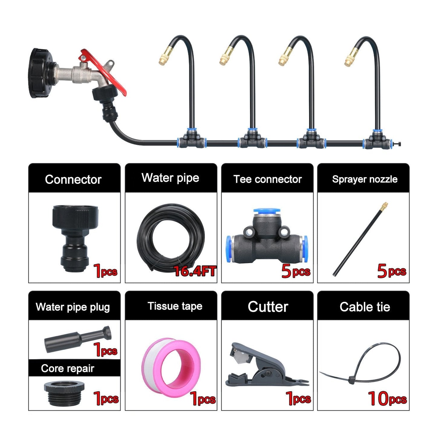 Gluschwein - 🔥Letzter Tag 50 % Rabatt✨360° Curved Garden Automatic Irrigation System