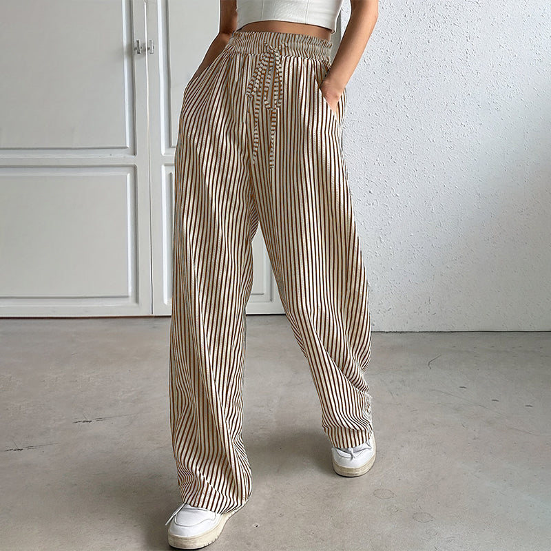 Gluschwein - Damen-Hose mit vertikalen Streifen – schlankernder Effekt & Komfort ✨👖【Begrenzte Angebot】