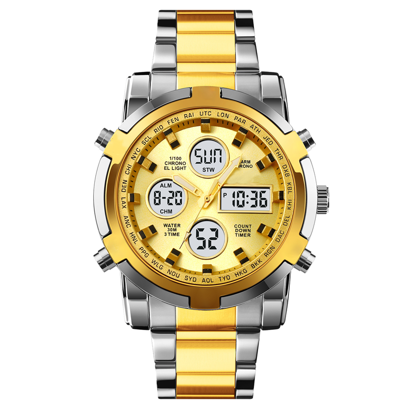 Gluschwein - ✨⌚Wasserdichte Militäruhr für Herren – Analog-Digital, Edelstahl & Stoßfest 🛡️