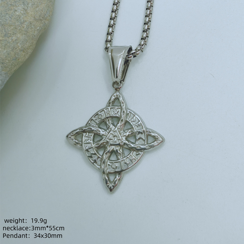 🔥Solange der Vorrat reicht 40 % Rabatt!🎉Unisex Witch Knot Pendant Necklace📿