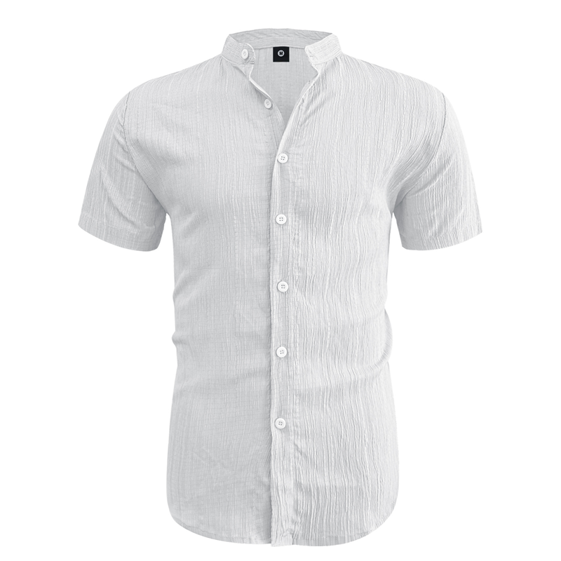 👔 50% RABATT! 🌞 Herren Sommer Stehkragen Kurzarmhemd – Atmungsaktives Material, Moderner Schnitt & Ideal Für Freizeit & Arbeit 💼