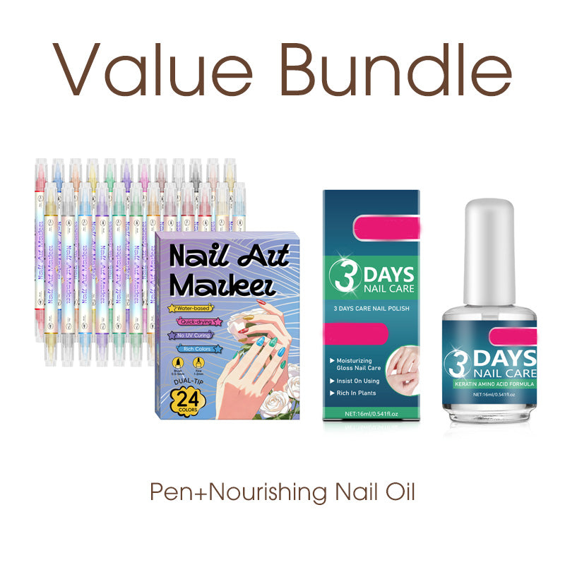 đź’…Nagelkunst-Stift-Set mit zwei Spitzen