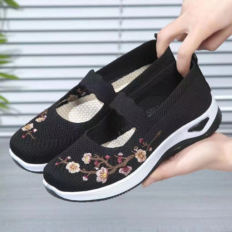 Gluschwein - 🥿 58% RABATT! 🔥 Freizeitliche Loafers mit Blumenstickerei aus Strickstoff – Bequem, elastisch & perfekt für Alltag, Büro oder Spaziergänge im Sommer 🌸