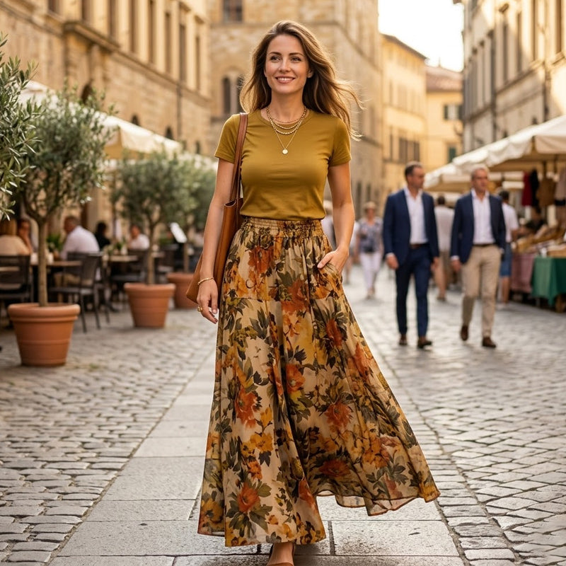 Kurzärmeliges Kleiderset für Damen