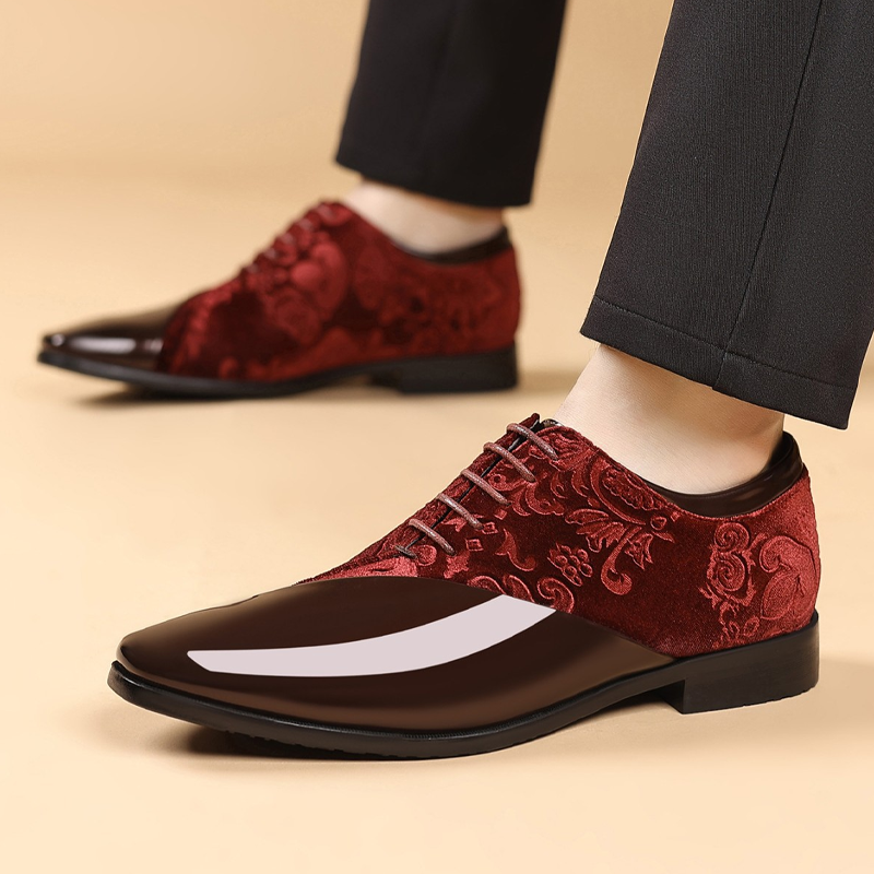 đ„ HALBPREIS AKTION â° Elegante Herren Dress Shoes đ Kontrast-Design, hochglĂ€nzend & hochwertig verarbeitet âš ideal fĂŒr besondere AnlĂ€sse