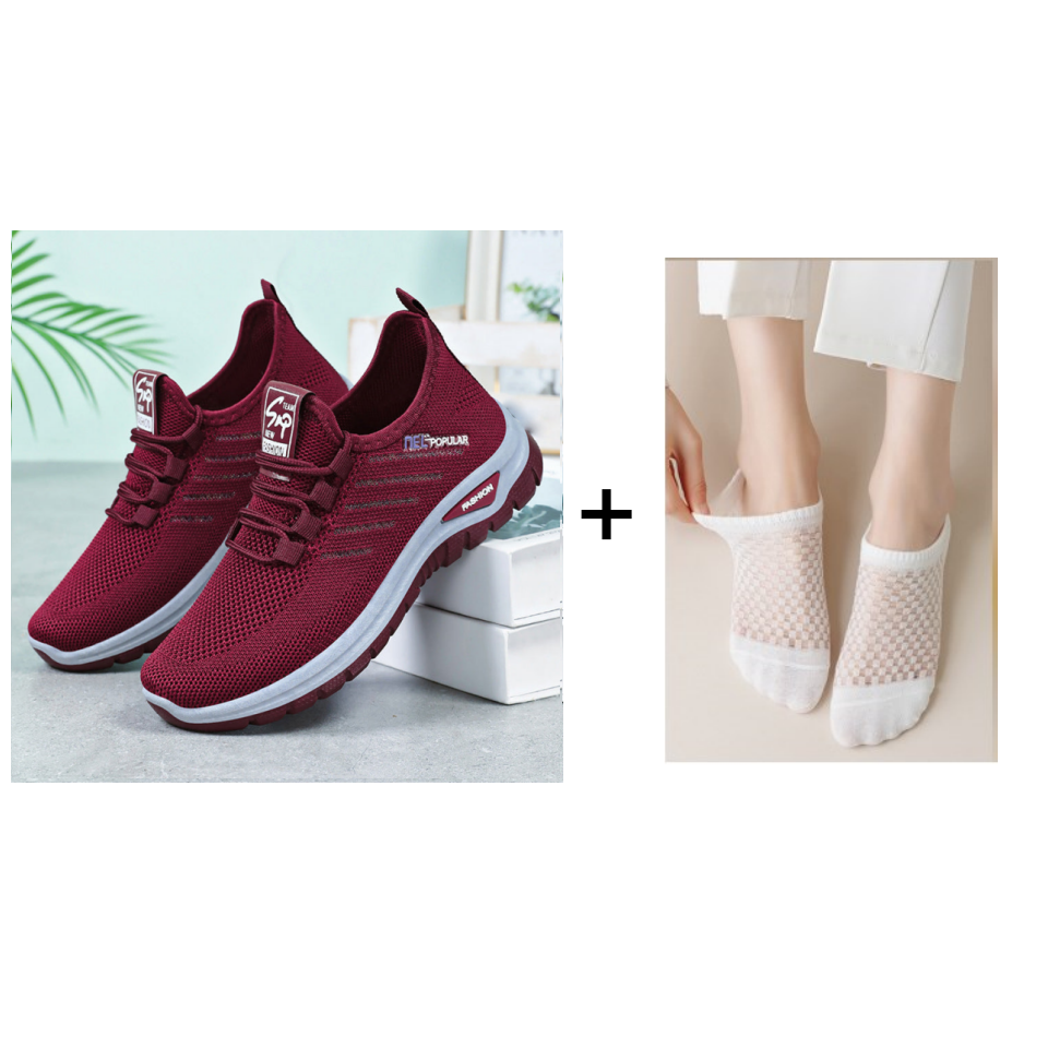 Atmungsaktive und bequeme Slip-on-Sneaker für Damen