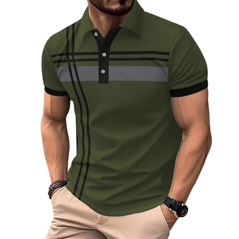 👕 ✨40% RABATT! ✨ Herren Kurzarm Hemd mit Streifen – Modern, Komfortabel & Vielseitig! ✨