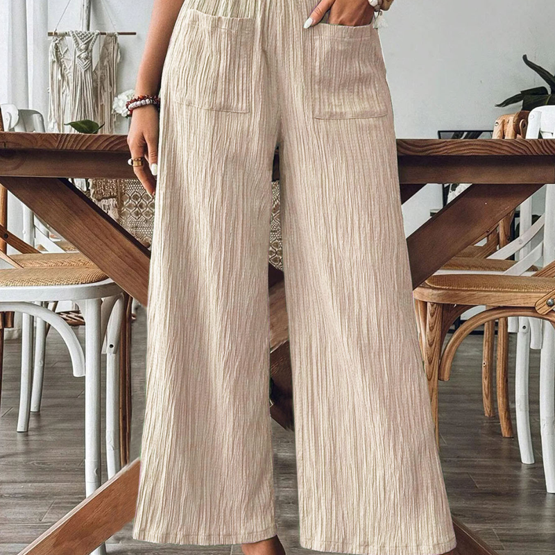 👖 50% RABATT! 🌸 Damen Casual Einfarbige Weite Hose – Leicht, luftig & perfekt für Alltag, Homeoffice oder heiße Sommertage – bequem und vielseitig kombinierbar ☀️