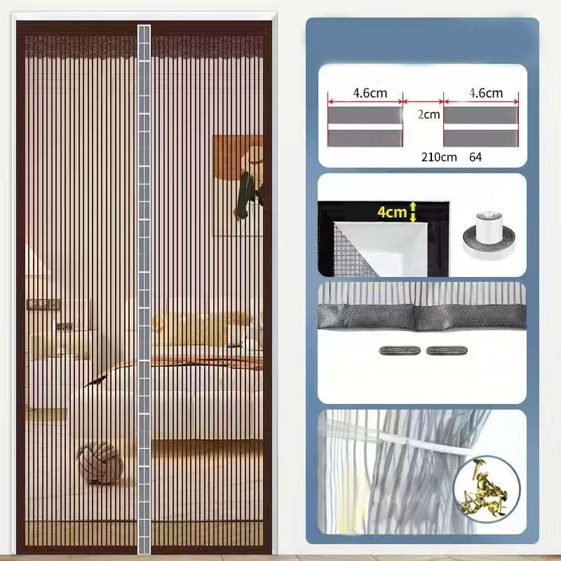 🚪 50% RABATT! 🦟 Magnetische Fliegengittertür – Kein Bohren, automatischer Schließmechanismus – Robustes Insektenschutzgitter für Tür & Terrasse 🌿✨