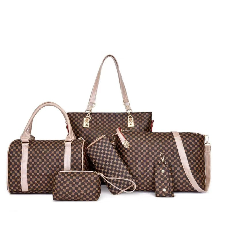 🔥40 % RABATT👜 6-teiliges Taschenset | ✨ Hochwertiges PU-Leder · Klassisch, strapazierfähig und pflegeleicht🎒