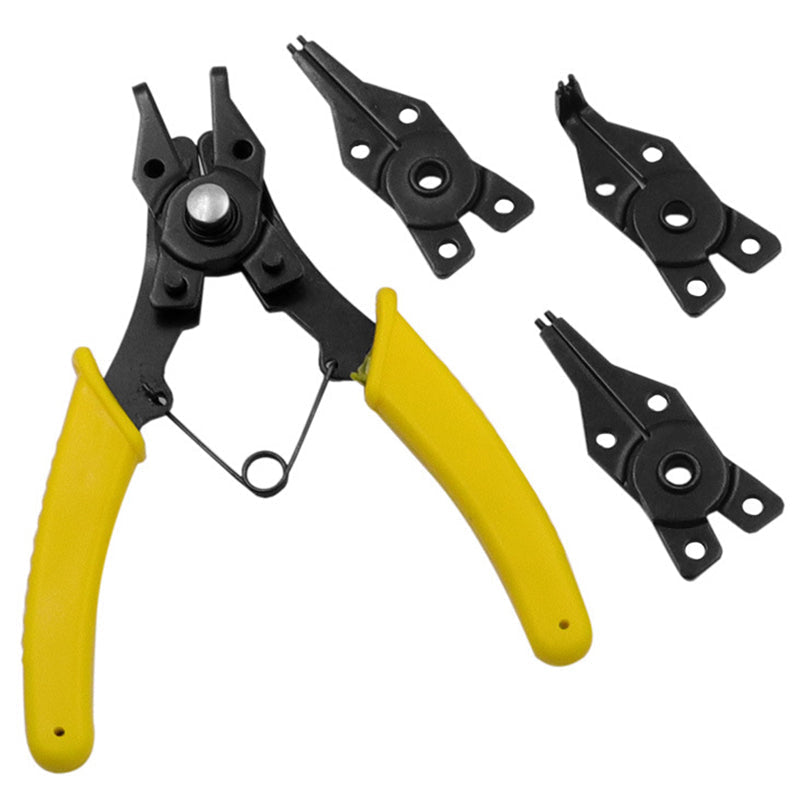 🔧 4-in-1 Sicherungsringzangen-Set – für Innen- & Außenringe, kompakt & langlebig 🛠️