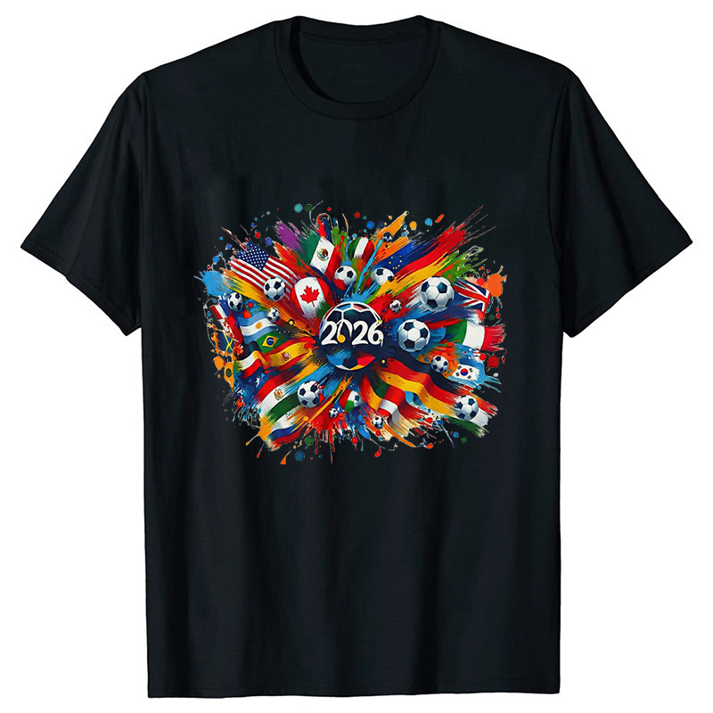 Unisex-Fußballfan-T-Shirt mit Grafik
