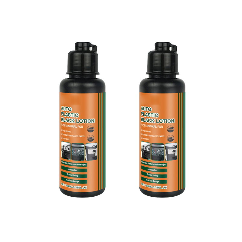 📢📢49% Rabatt!! 🚗✨Multifunktionale schwarze Kunststoffpolitur für Autos🛡️