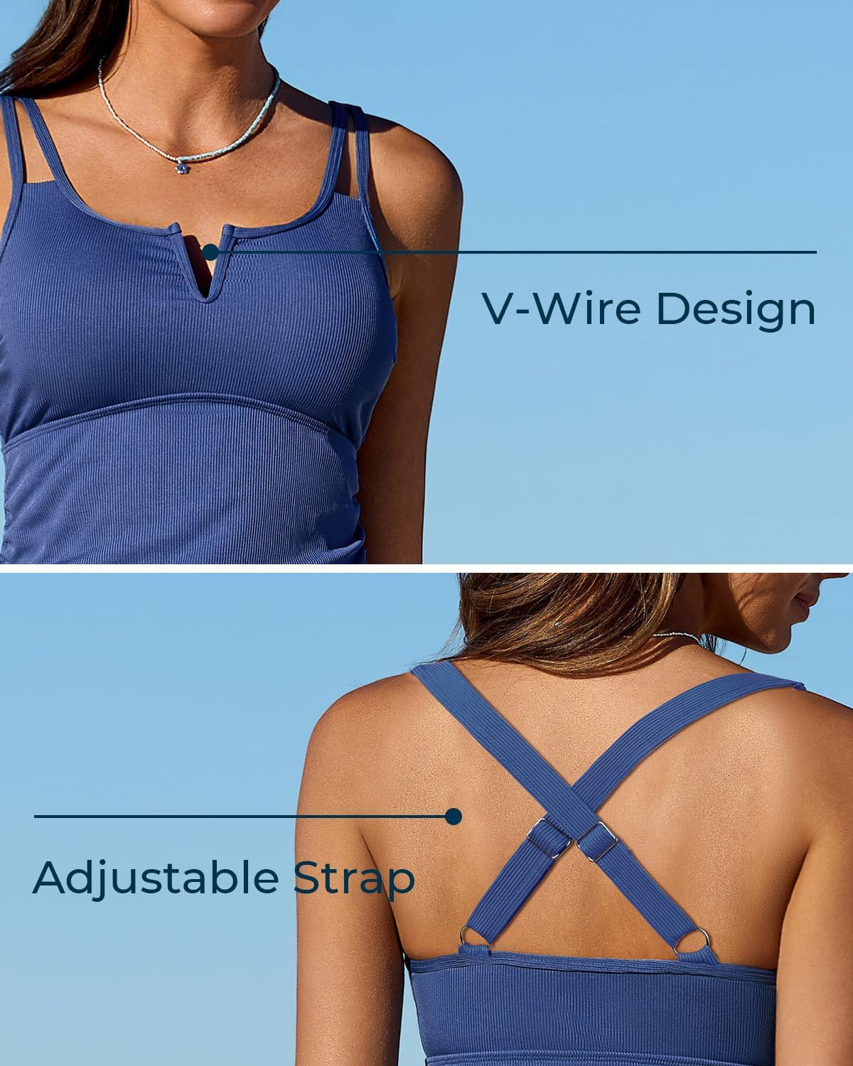 🏖️Letzter Tag 50% Rabatt💥Bauchformender Tankini-Zweiteiler