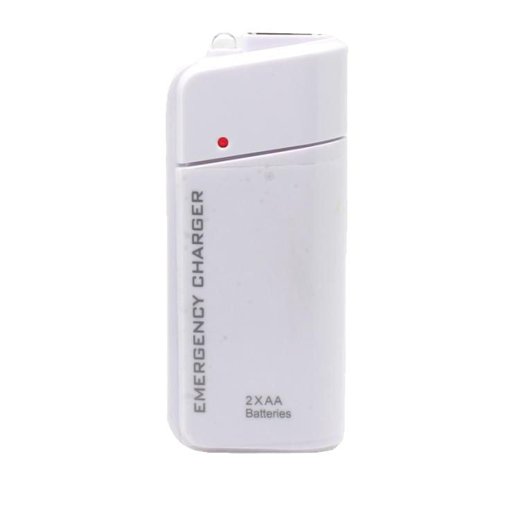 đ Tragbares Notfall-HandyladegerĂ€t mit AA-Batteriebetrieb und LED-Taschenlampe