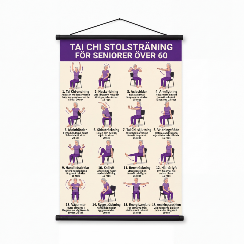 【🔥Zeitlich begrenztes Angebot – 50 % Rabatt!!】🎉Tai-Chi-Übungsposter für Senioren