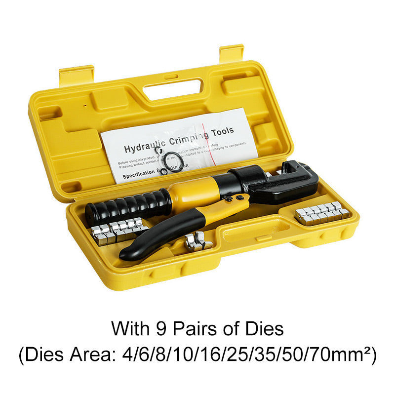 🔥Solange der Vorrat reicht 40 % Rabatt!🎉Handbetriebene hydraulische Crimpzange für Kabelschuhe