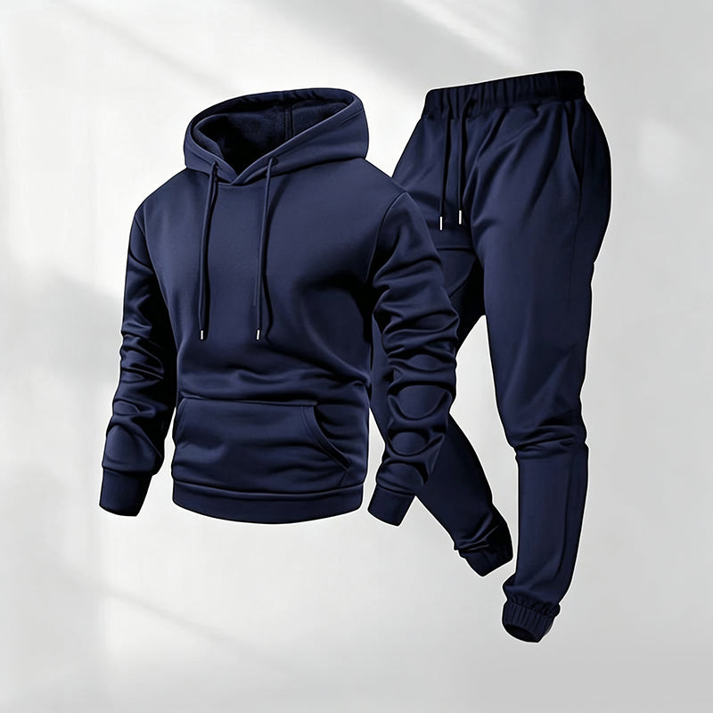 Herren-Casual-Set mit Grafikprint: Kapuzenpullover und Jogginghose