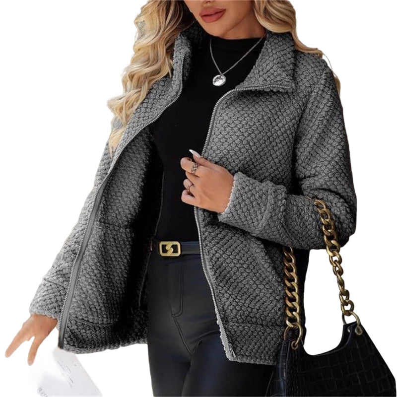 💎🔥 Jetzt im Trend – Lockere Plüschjacke – perfekt für kalte Tage