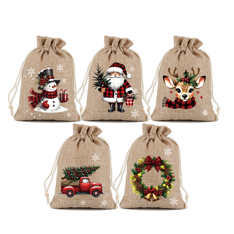 🔥🔥 Nur noch 3 Stunden – ab 0,79 €!! 🎁🎄HEISSER VERKAUF! Weihnachtliche Geschenktüten mit Kordelzug 🧦🎅