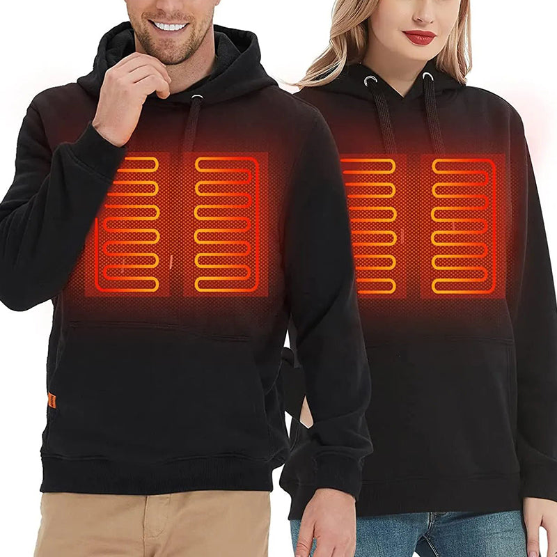 Gluschwein - Beheiztes Kapuzen-Sweatshirt mit USB-Stromversorgung