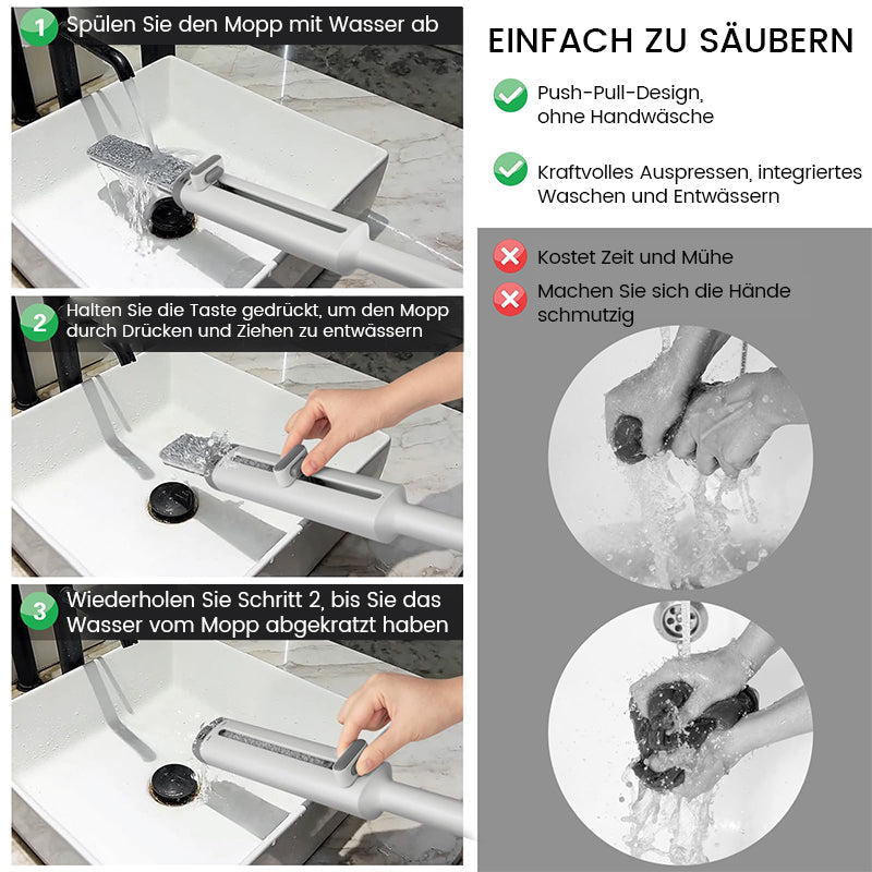 Gluschwein - Tragbarer selbstdrückender Mini-Mopp