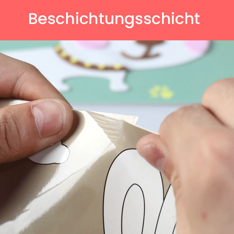 Gluschwein - DIY Kinder Tier handgemachte Aufkleber