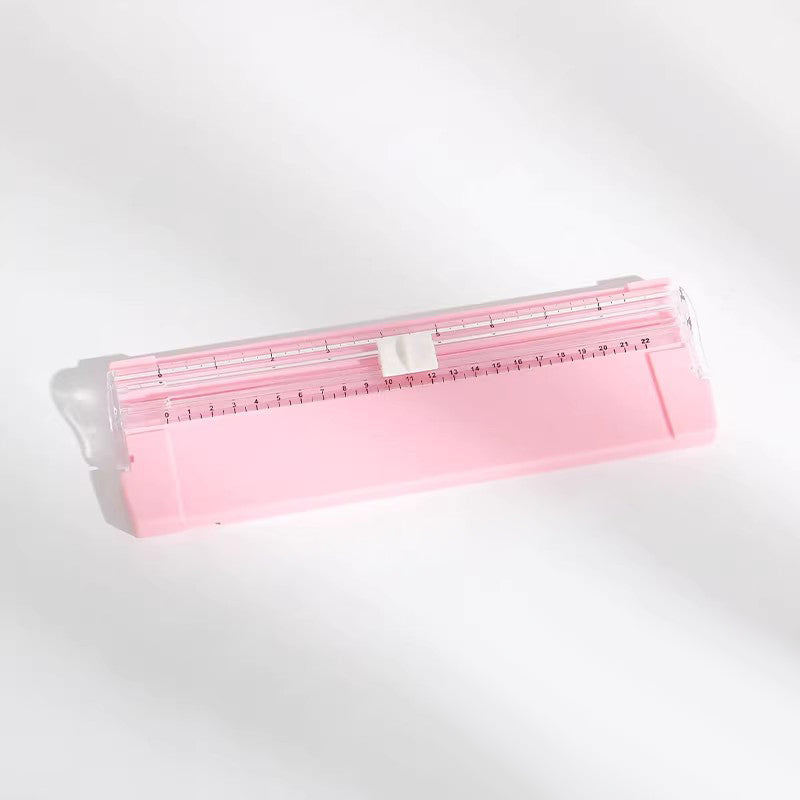 Gluschwein - Tragbarer Mini-Papierschneider Rosa(A5-Papierschneider)