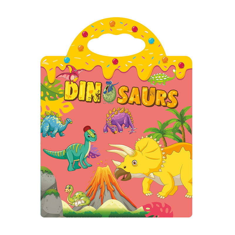 Gluschwein - Wasserfestes Umweltfreundliches Pädagogisches Stickerbuch für Kinder Dinosaurier